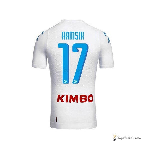 Camiseta Napoli Replica Segunda Ropa Hamsik 2016/17 Blanco